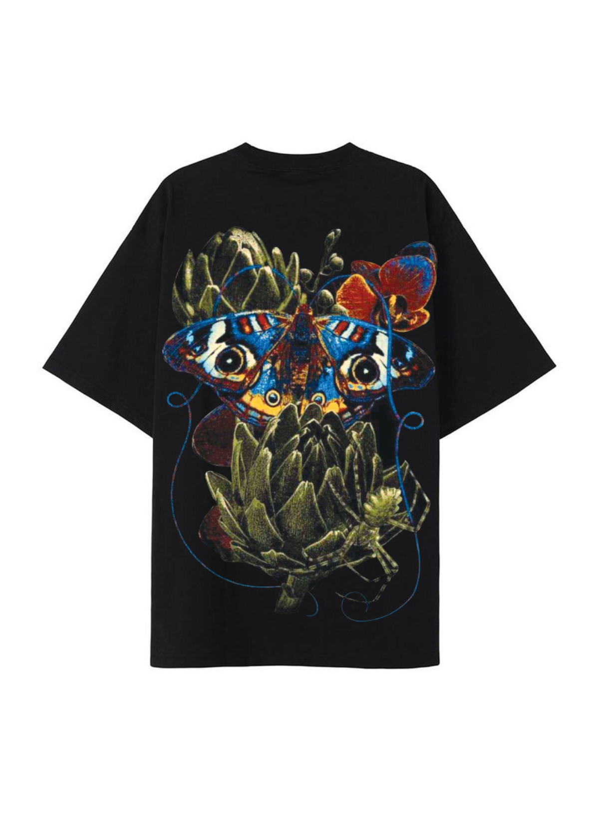 FLORAL BUTTERFLY TEE