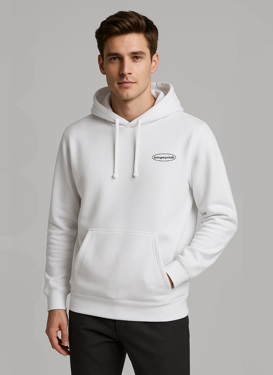 HOODED SWEATSHIRT BASIC - WHITE