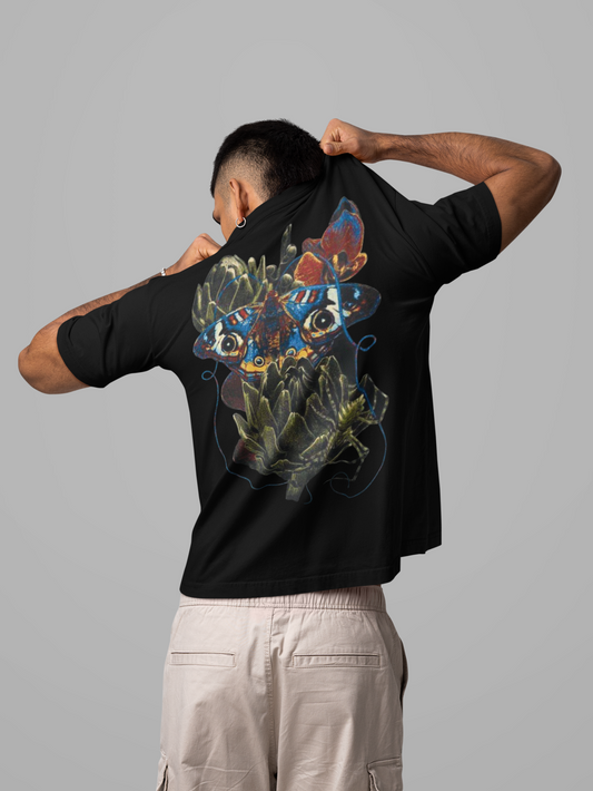 FLORAL BUTTERFLY TEE