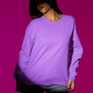 BASIC SWEATSHIRT WOMENS - LILAC