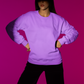BASIC SWEATSHIRT WOMENS - LILAC