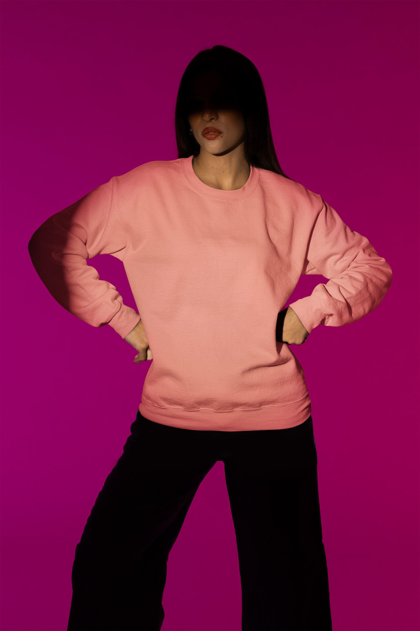 BASIC SWEATSHIRT WOMENS - DUSTY ORANGE